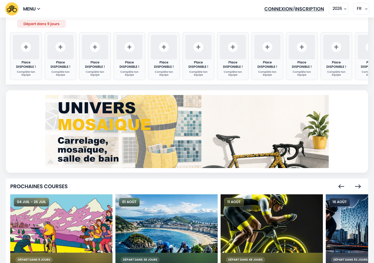 Visibilité sur la page d'accueil